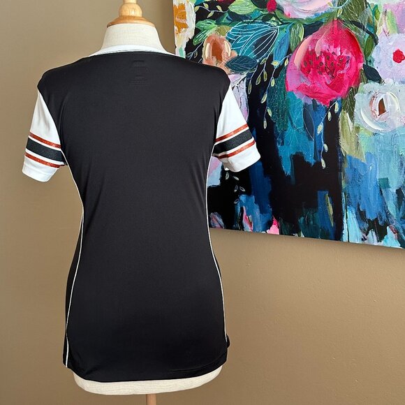 San Francisco Giants MLB Black Women’s V-Neck Jersey Tee Size Medium - Picture 4 of 11